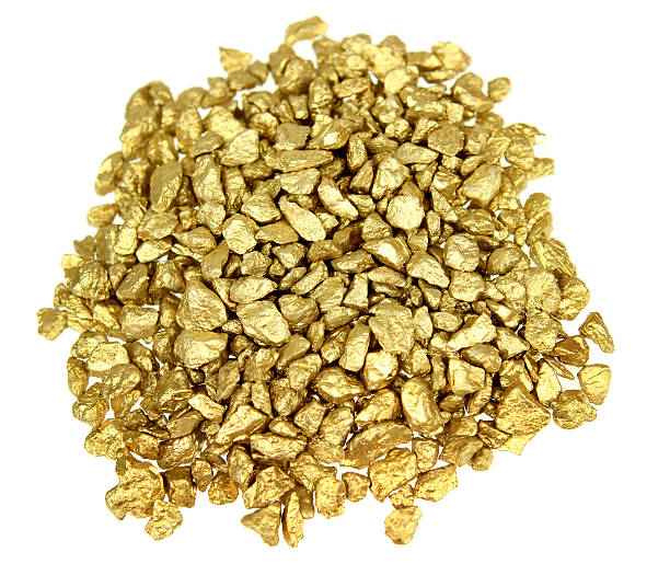 Heap of gold nuggets.